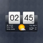 sense flip clock &amp; weather android application logo